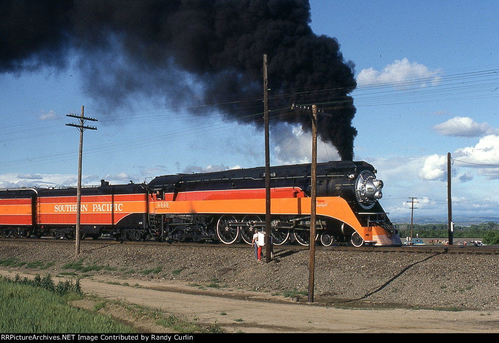 SP 4449 West on the way to Railfair in Sacto